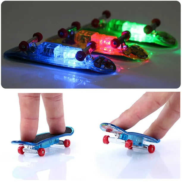 Set Of 2 Mini Finger Skateboard, Indoor Tabletop Finger Board, Frosted Finger Skateboard, Professional Finger Skateboard, Finger Led Board, Mini Alloy Fingerboard, Novelty Glowing Skateboard Toys Fingerboard, Decorations LED Fingertips Movement Finger Toy Set Of 2 Mini Finger Skateboard, Indoor Tabletop Finger Board, Frosted Finger Skateboard, Professional Finger Skateboard, Finger Led Board, Mini Alloy Fingerboard, Novelty Glowing Skateboard Toys Fingerboard, Decorations LED Fingertips Movement Finger Toy